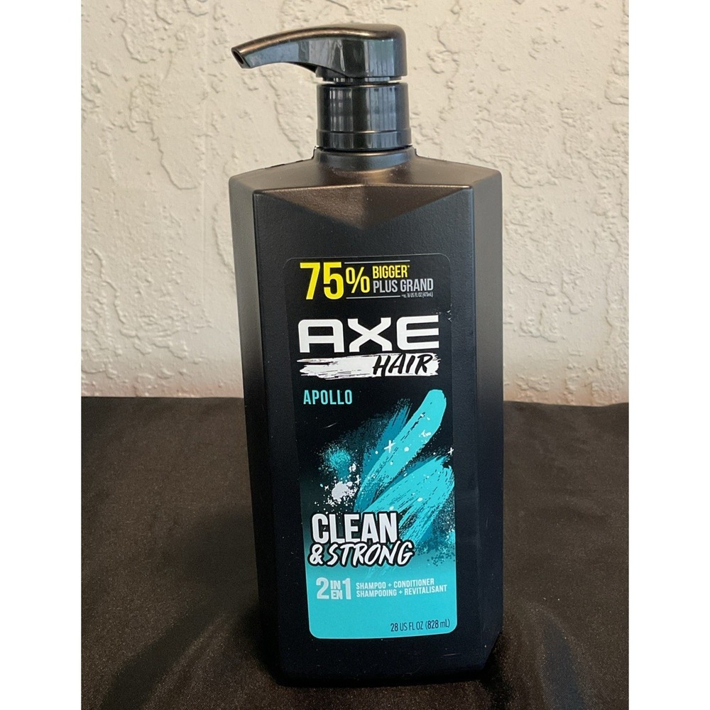 Axe Hair – Apollo – Clean & Strong – 2-in-1 Shampoo and Conditioner – 28 fl oz